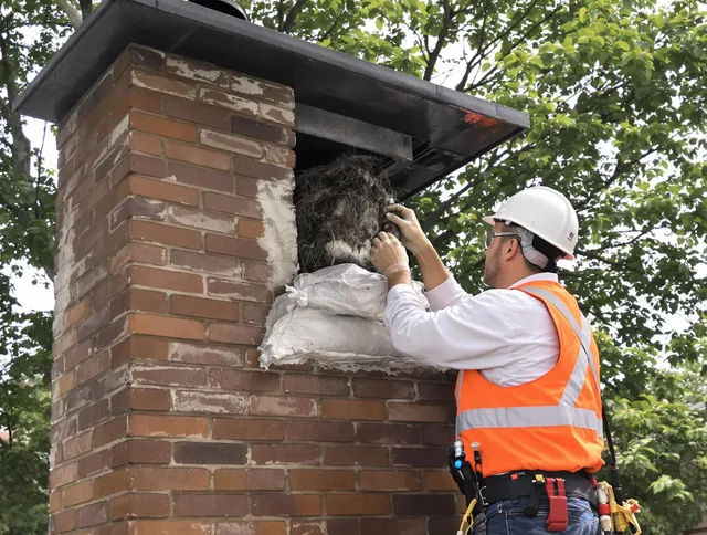 Humane removal of debris and animals by Ridgefield Chimney Sweep in Ridgefield, CT