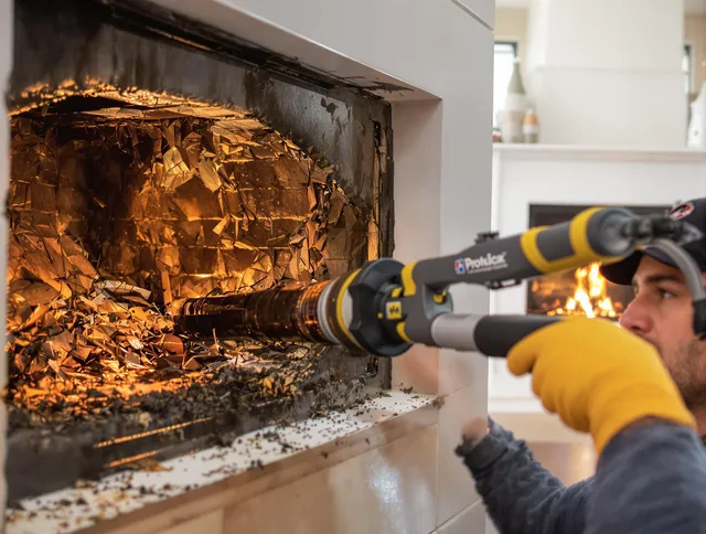 Professional chimney cleaning by Ridgefield Chimney Sweep in Ridgefield, CT