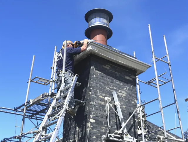 Sturdy chimney crown finished by Ridgefield Chimney Sweep in Ridgefield, CT