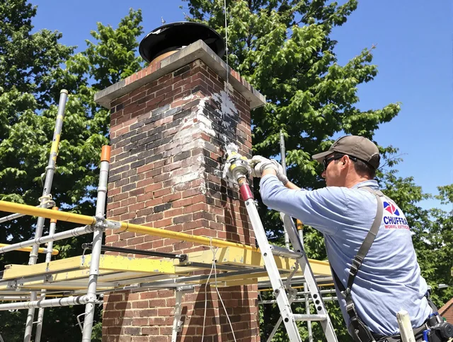 Structural chimney repair by Ridgefield Chimney Sweep in Ridgefield, CT