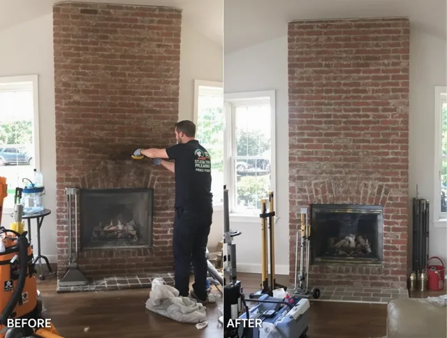 Finished chimney sweeping service by Ridgefield Chimney Sweep in Ridgefield, CT