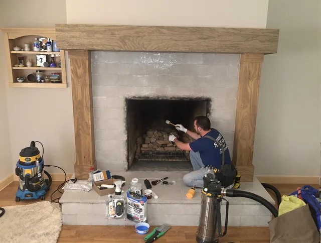 Detailed creosote removal process by Ridgefield Chimney Sweep in Ridgefield, CT