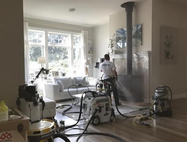 Soot removal service by Ridgefield Chimney Sweep for a fireplace in Ridgefield, CT