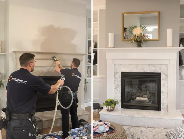 Professional soot removal by Ridgefield Chimney Sweep team in Ridgefield, CT